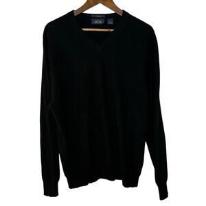 Allen Solly 100% Cashmere Black V-Kneck Sweater Men’s Size XL Pullover